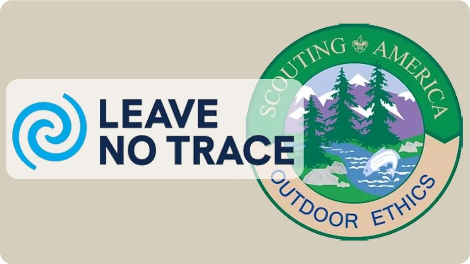 Leave No Trace Scouting America banner